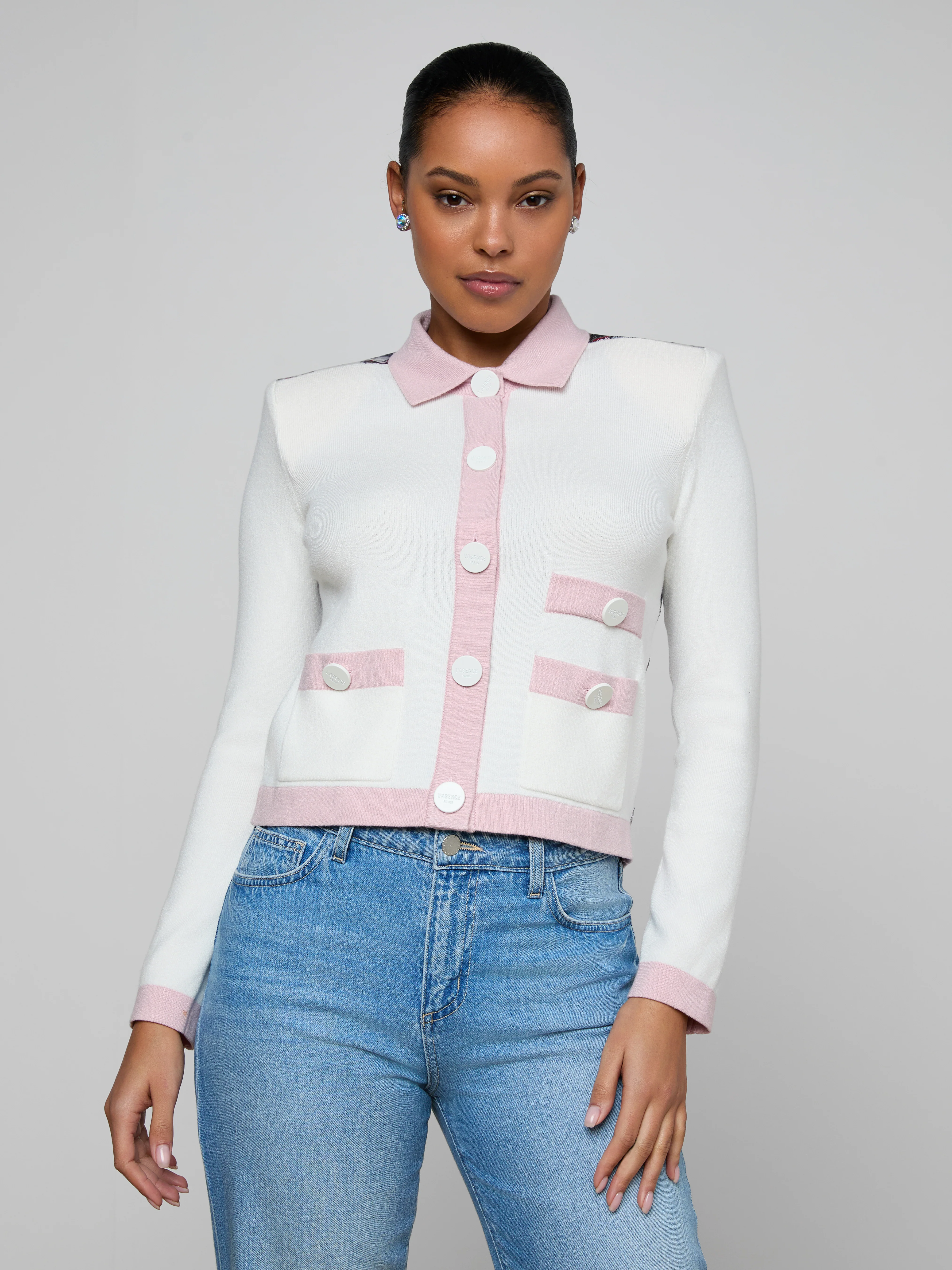 Nomi Satin Back Cardigan