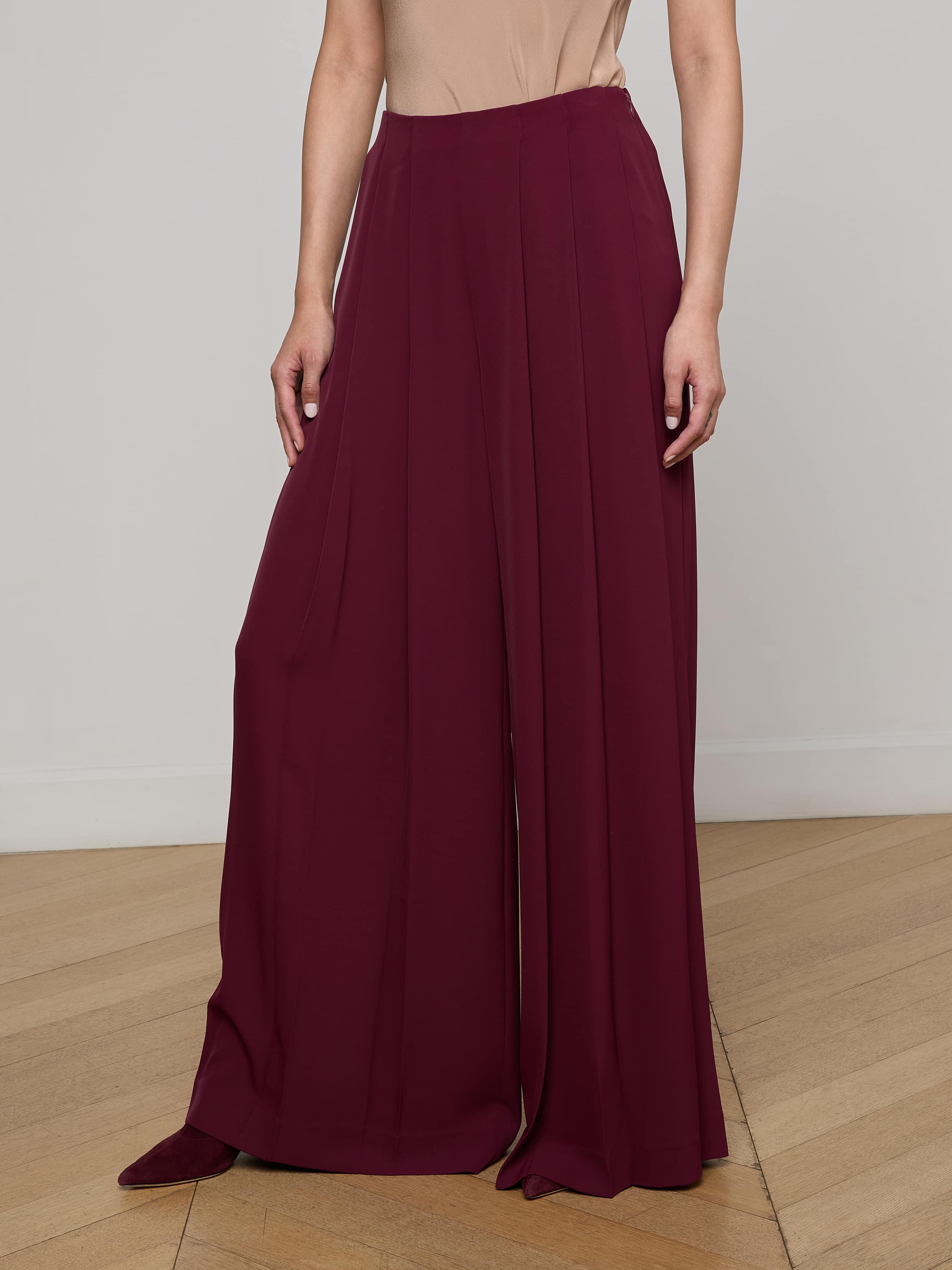Nova Pleated Wide-Leg Pant - Image 2