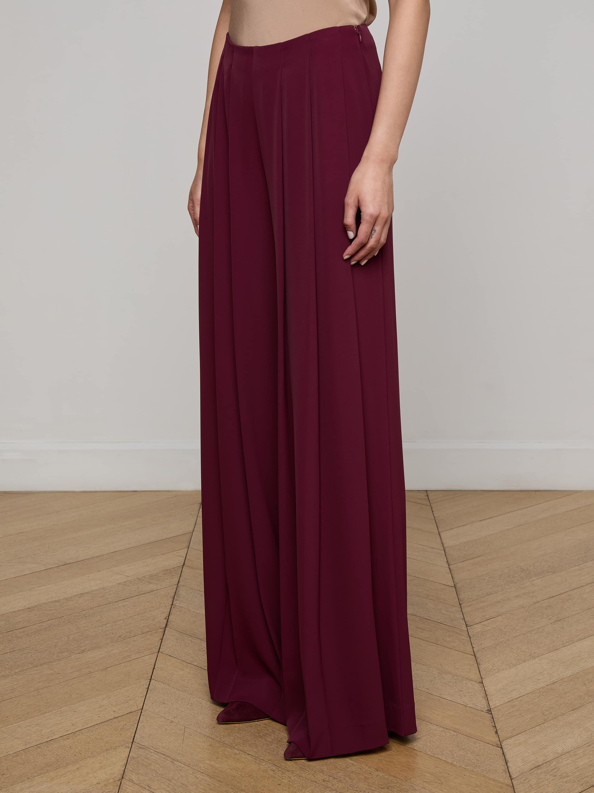 Nova Pleated Wide-Leg Pant - Image 3