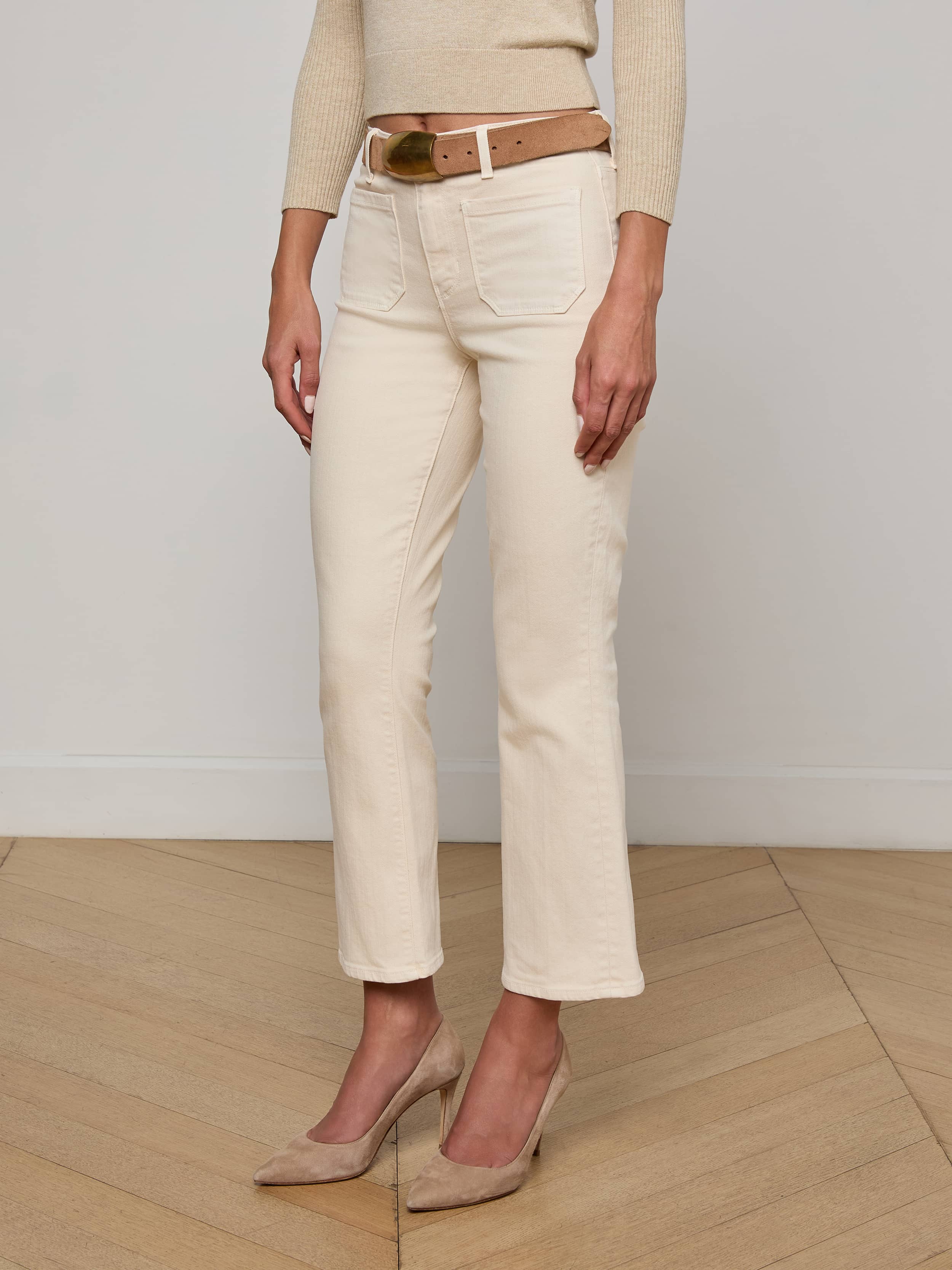 Noya Cropped Slim Flare Jean - Image 3
