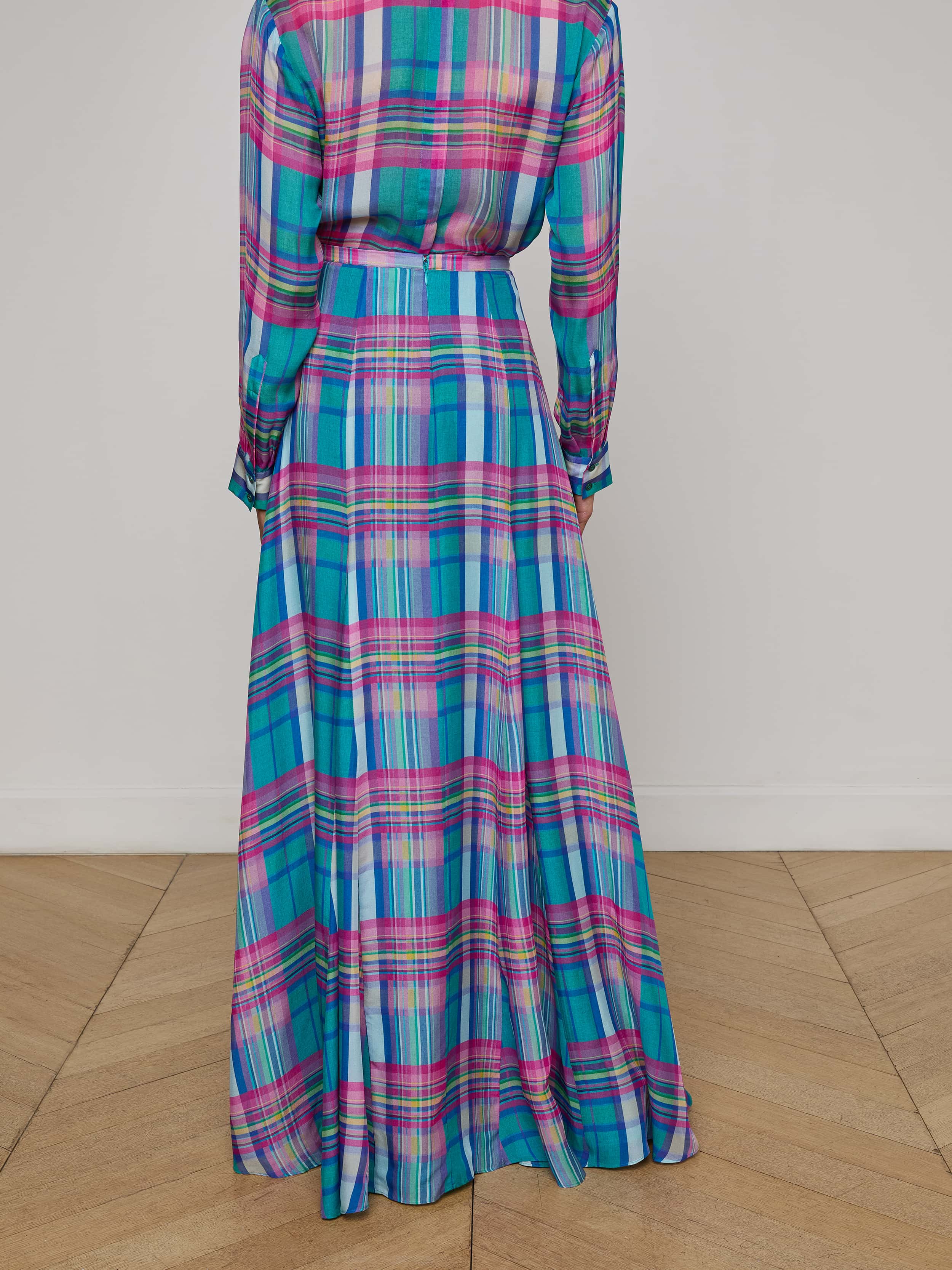 Patricia Plaid Maxi Skirt - Image 3