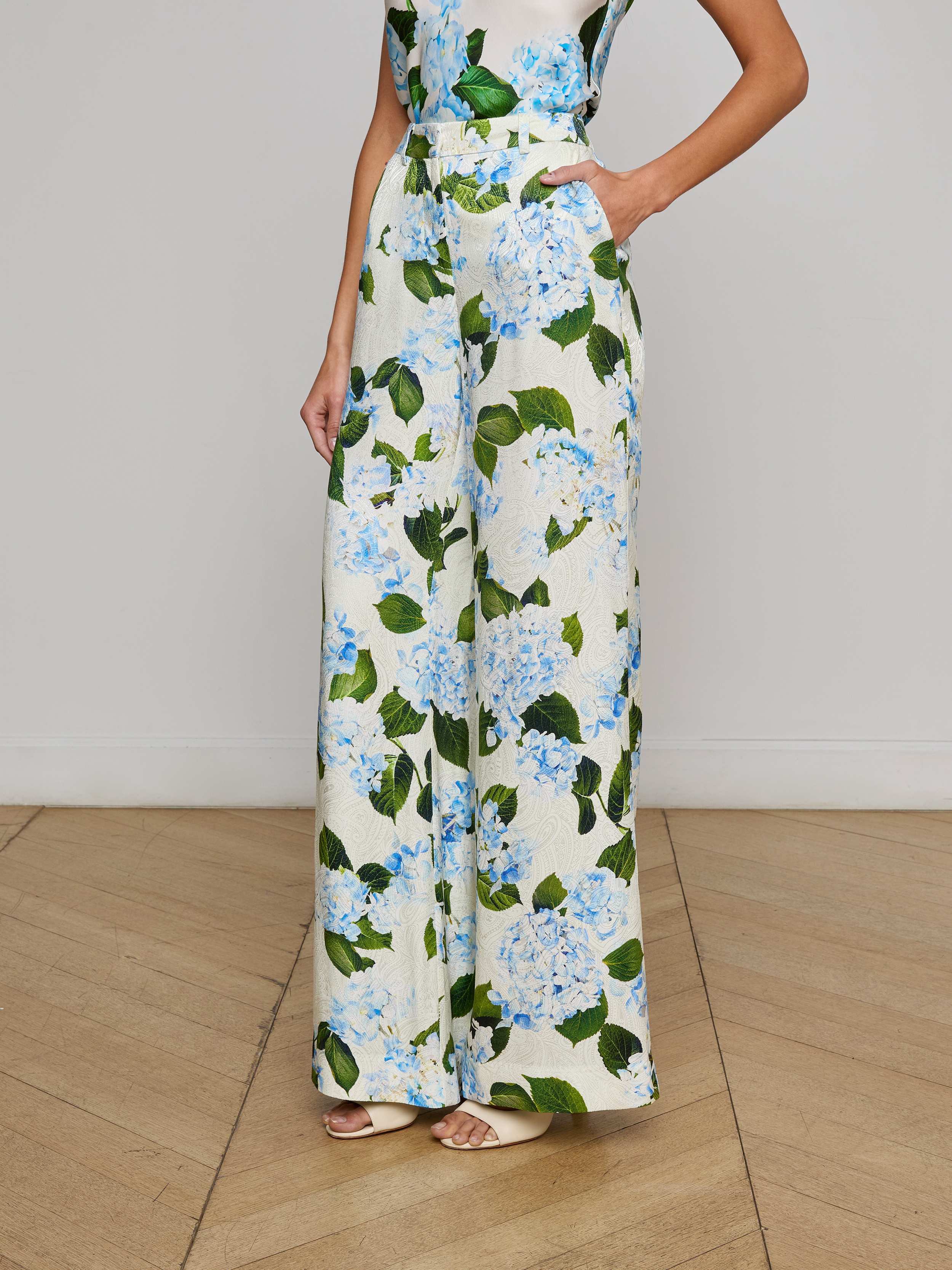Pilar Satin Wide-Leg Pant - Image 3