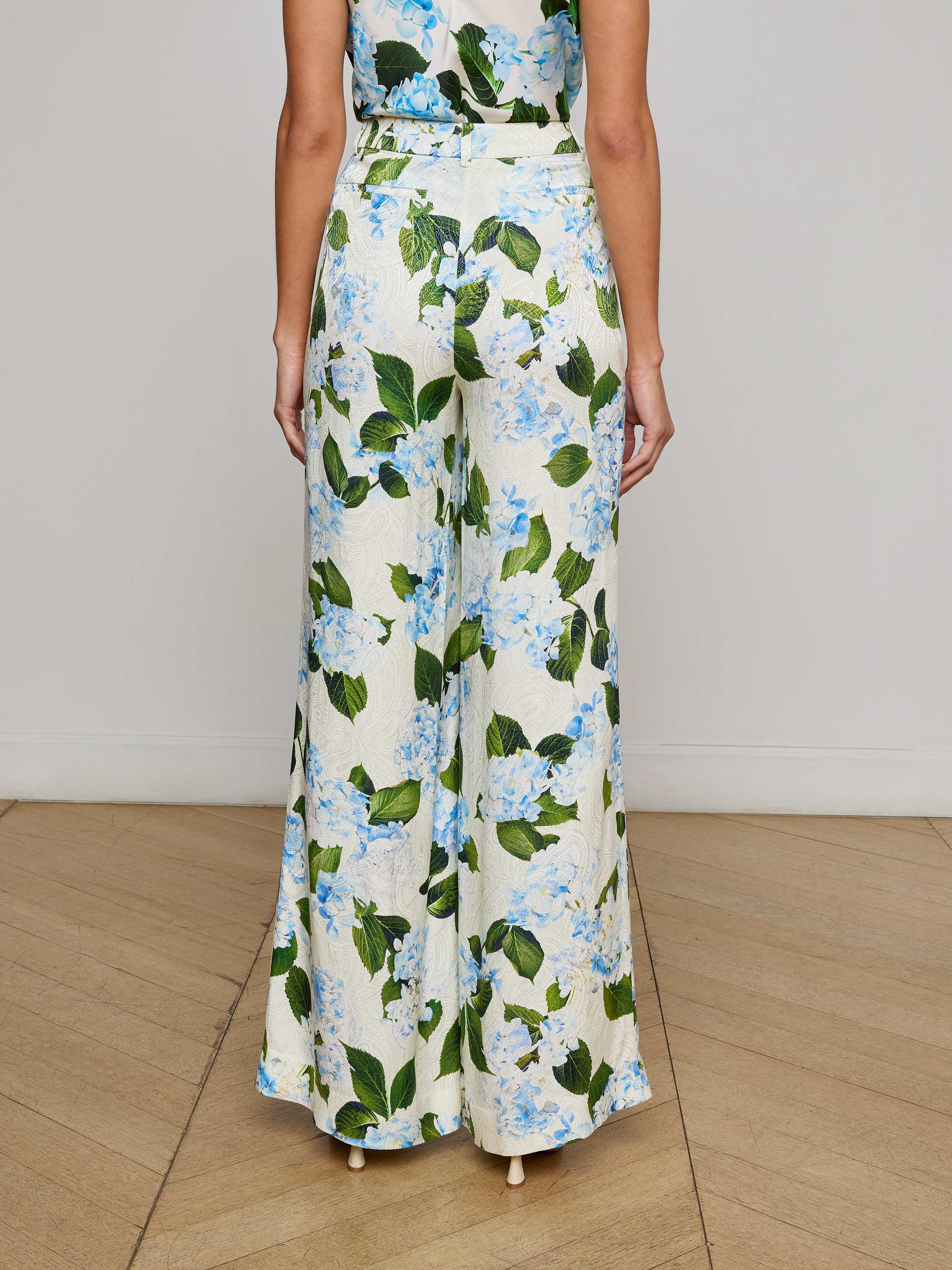 Pilar Satin Wide-Leg Pant - Image 4