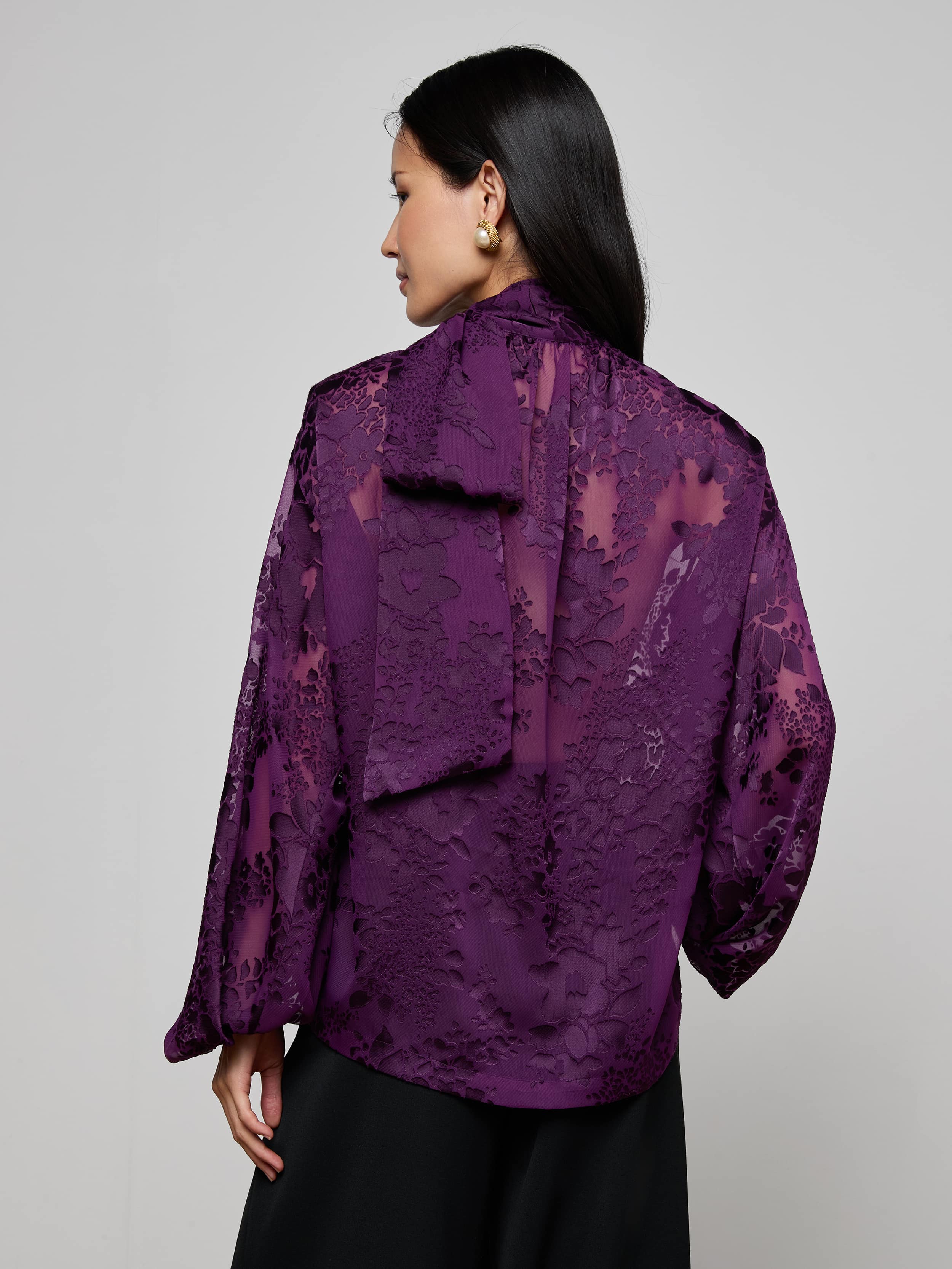 Rhett Burnout Satin Blouse - Image 5