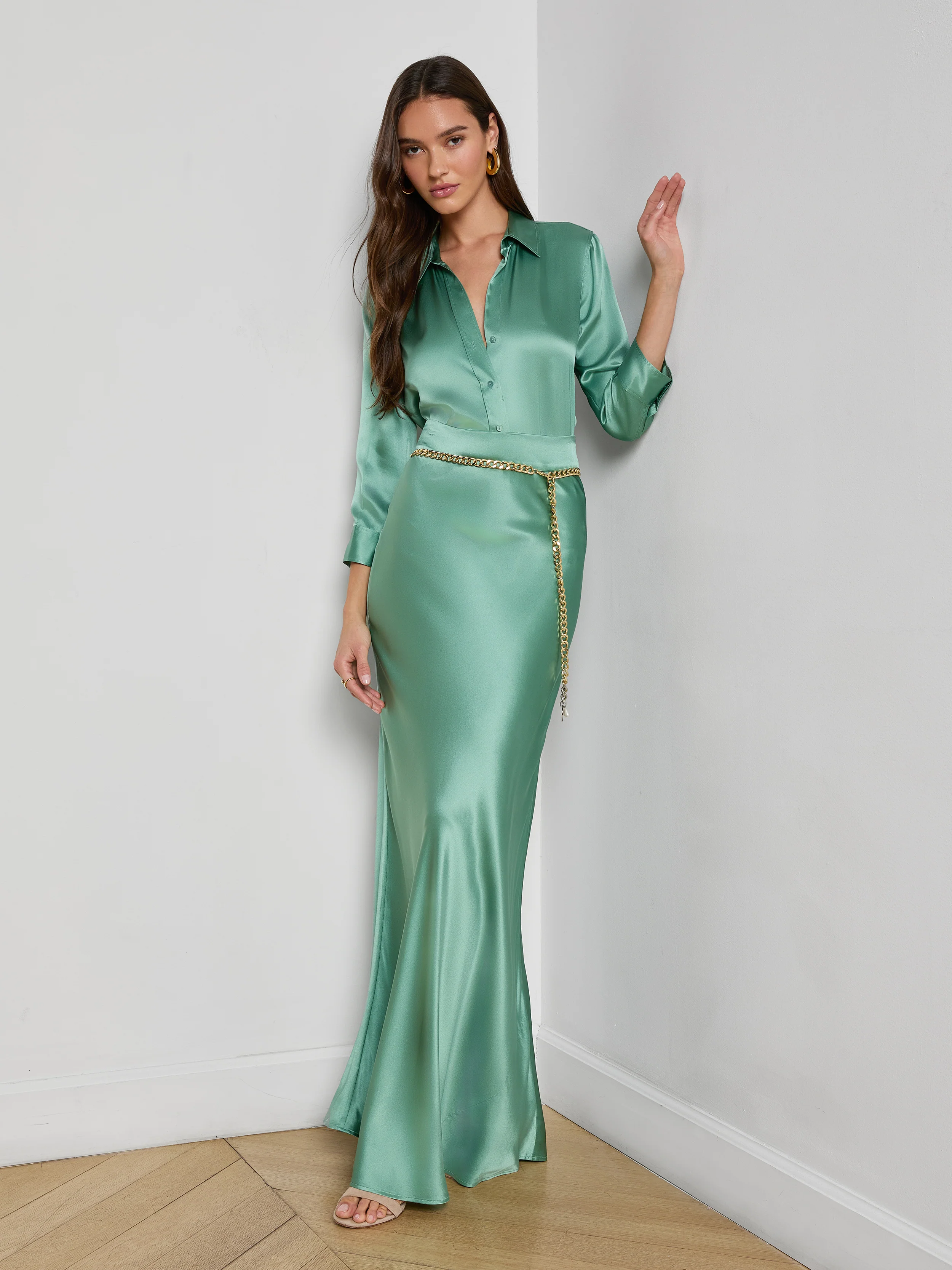 Ryker Silk Maxi Skirt - Image 7