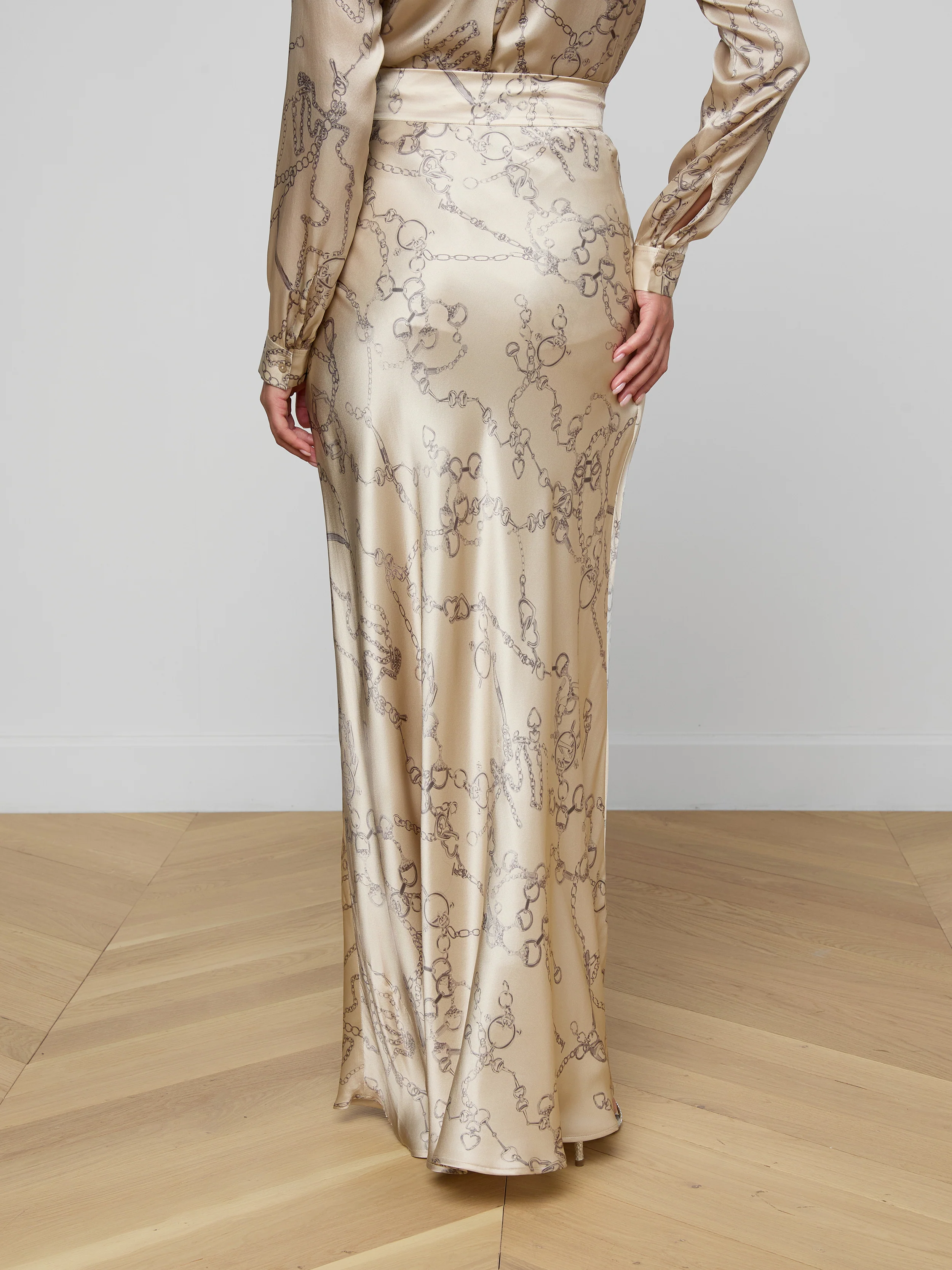 Ryker Silk Maxi Skirt - Image 4
