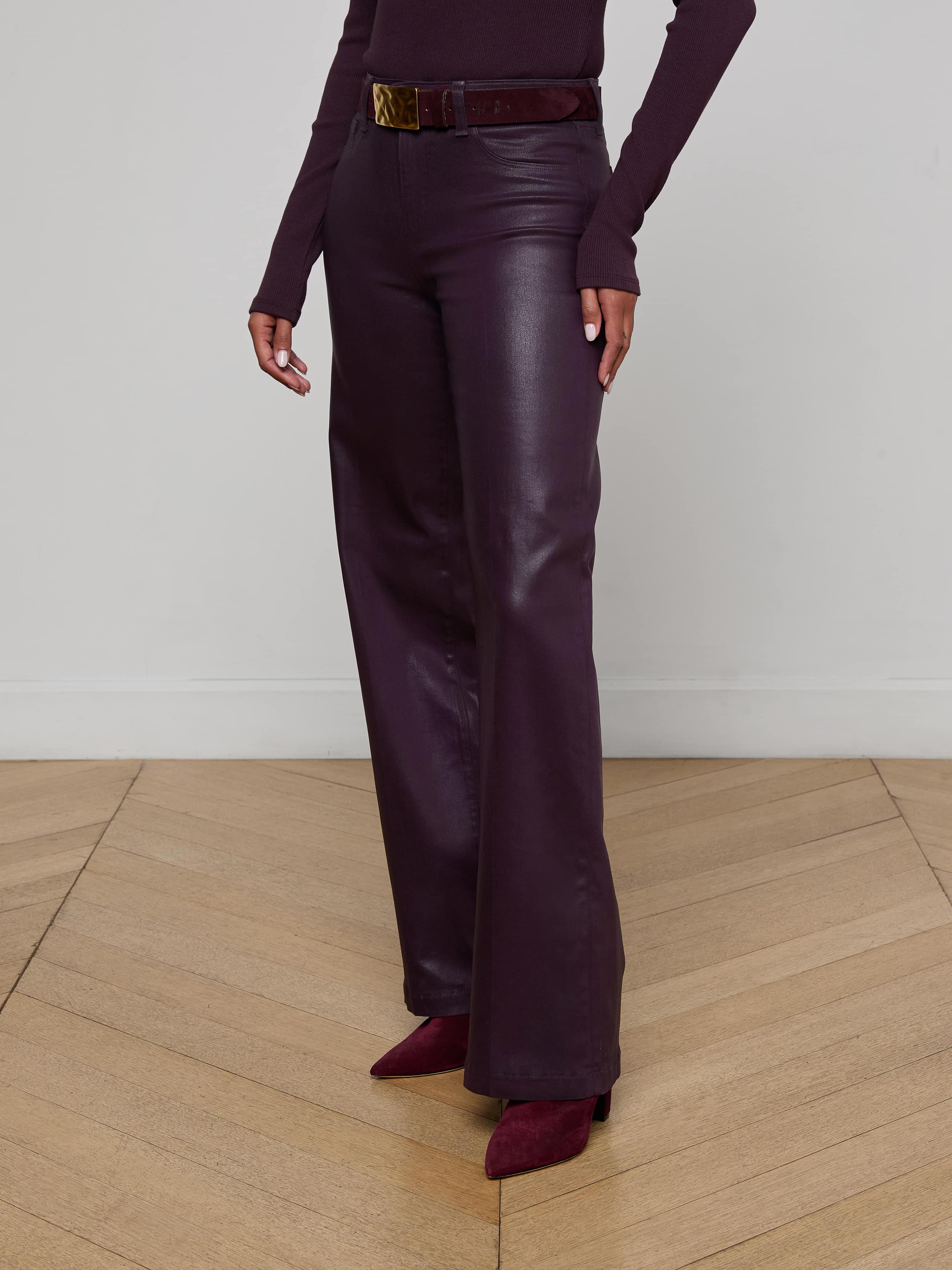Scottie Coated Wide-Leg Jean - Image 4
