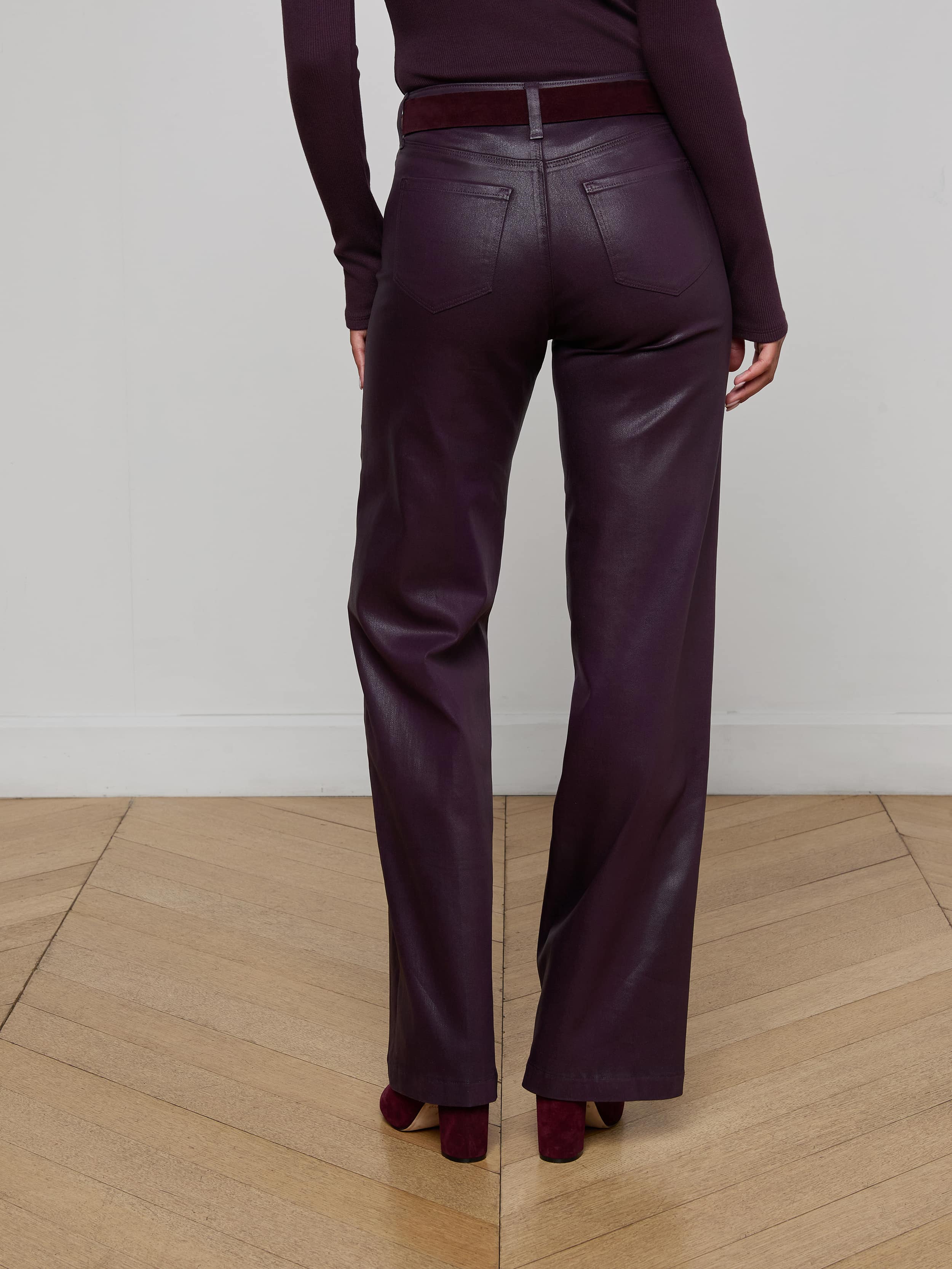 Scottie Coated Wide-Leg Jean - Image 5