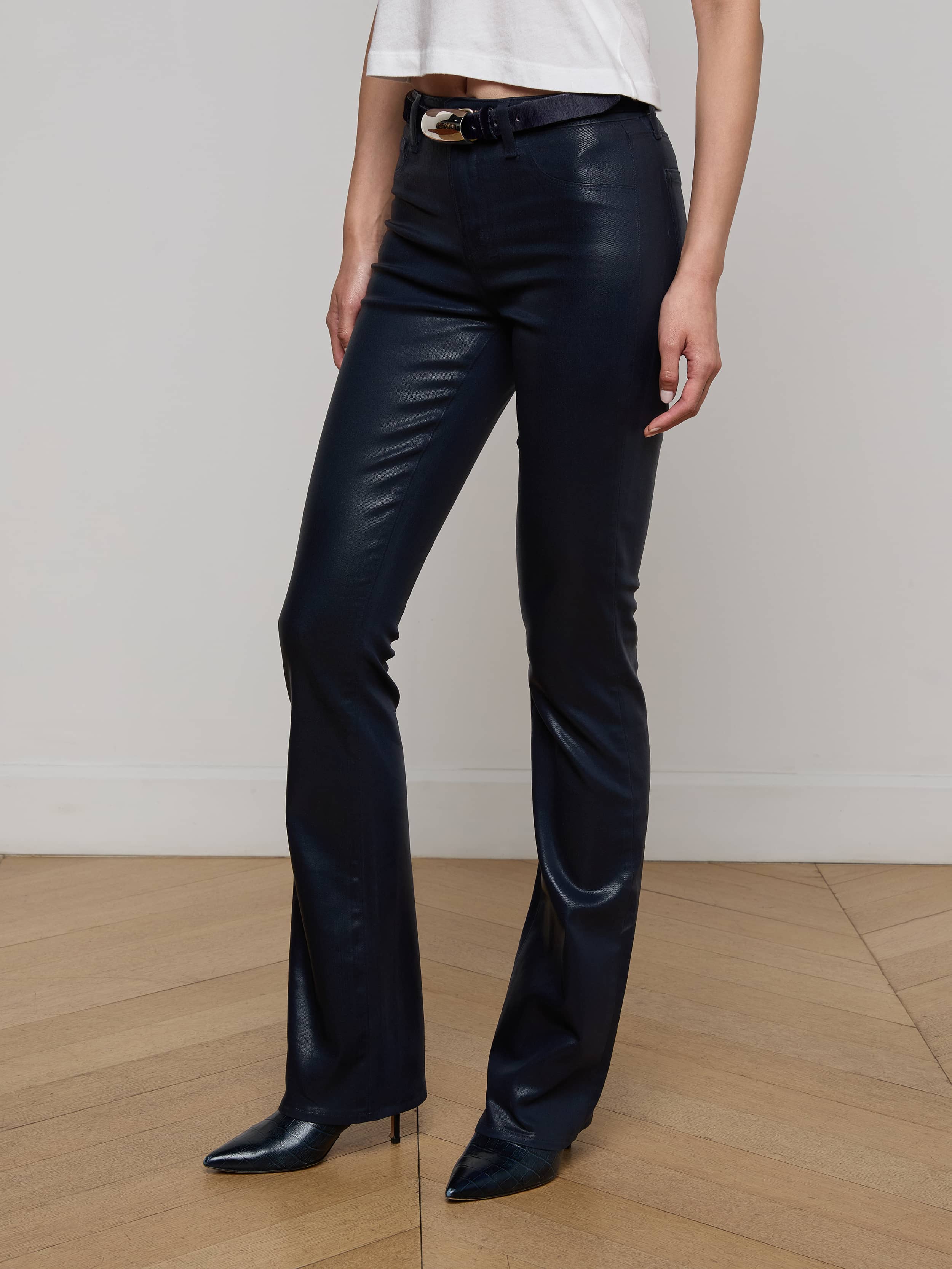 Selma Coated Bootcut Jean - Image 3