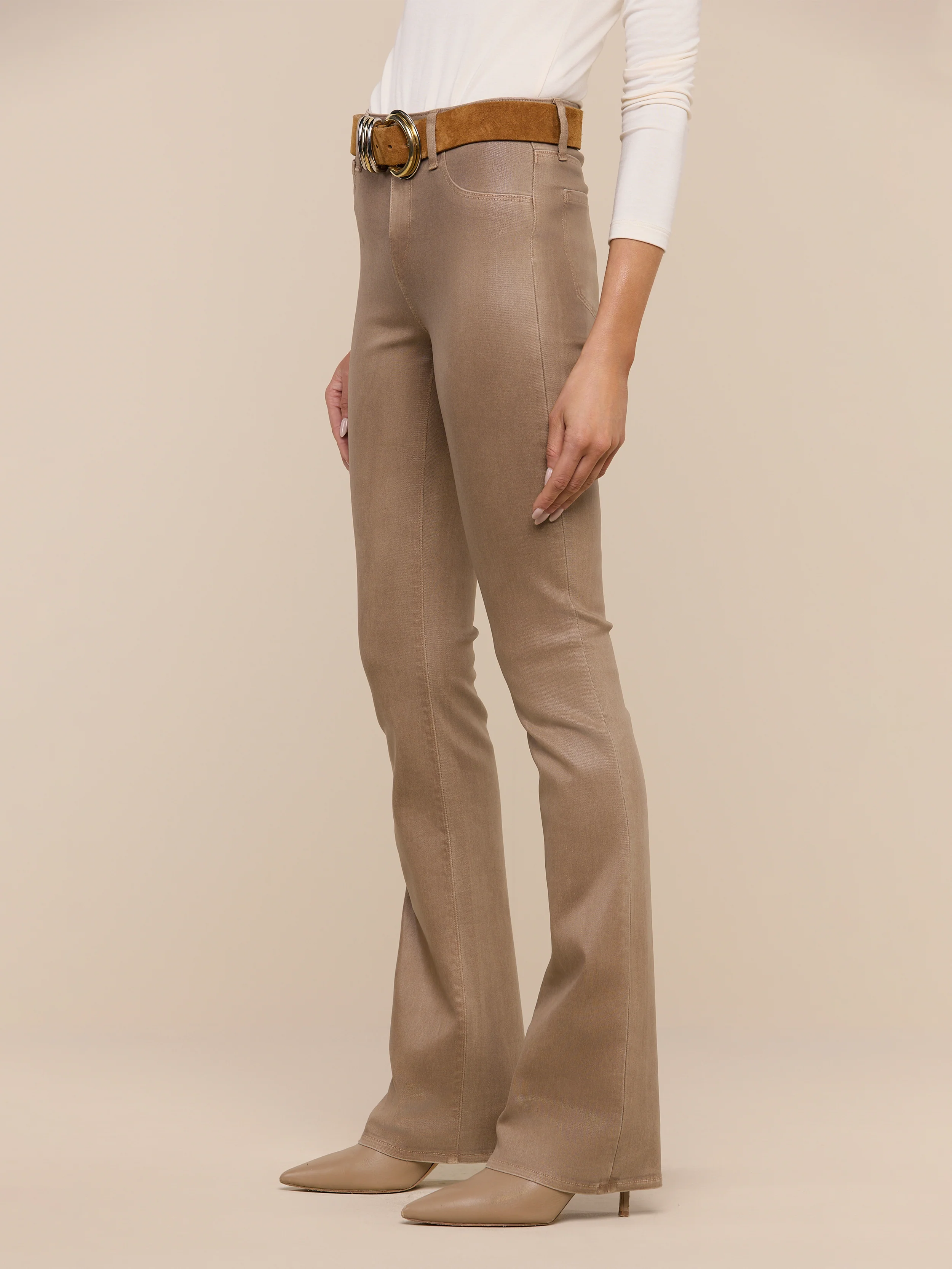 Selma Coated Bootcut Jean - Image 3