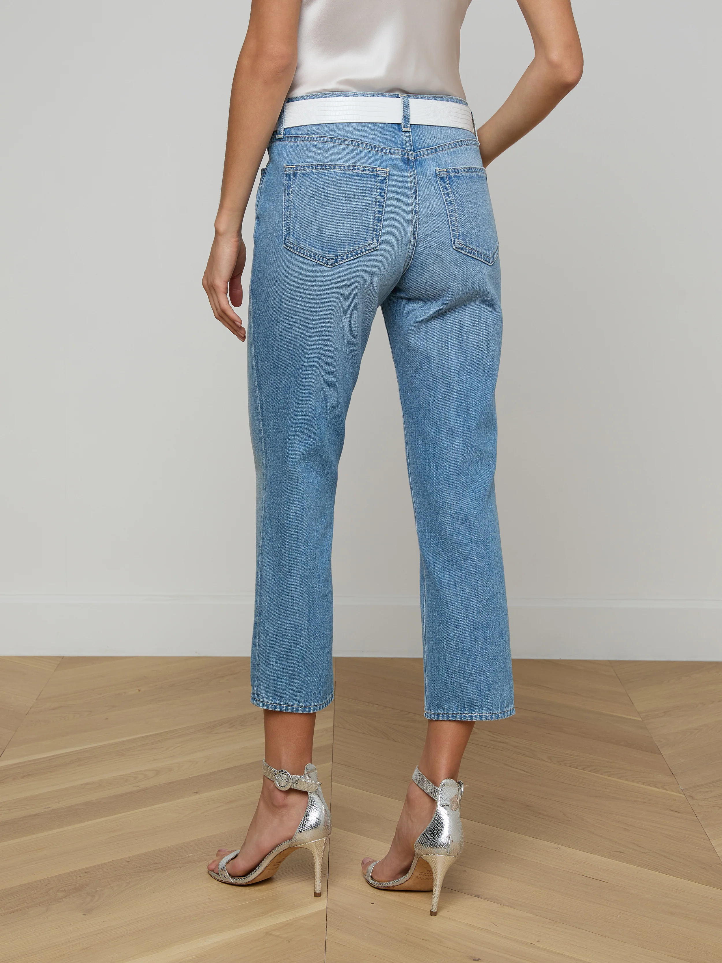 Thalina Cropped Stovepipe Jean - Image 4