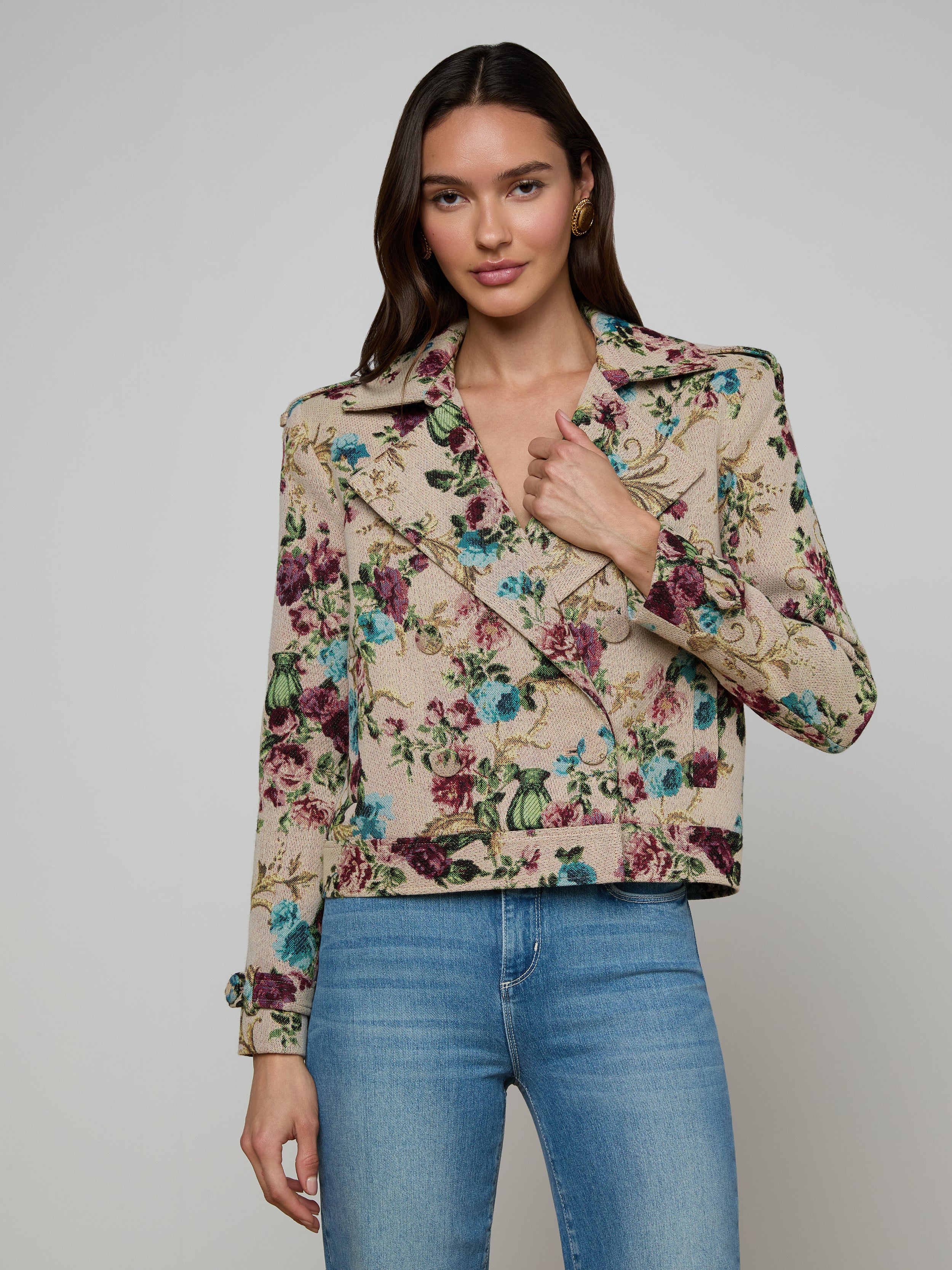 Xoey Cropped Trench Coat - Image 3
