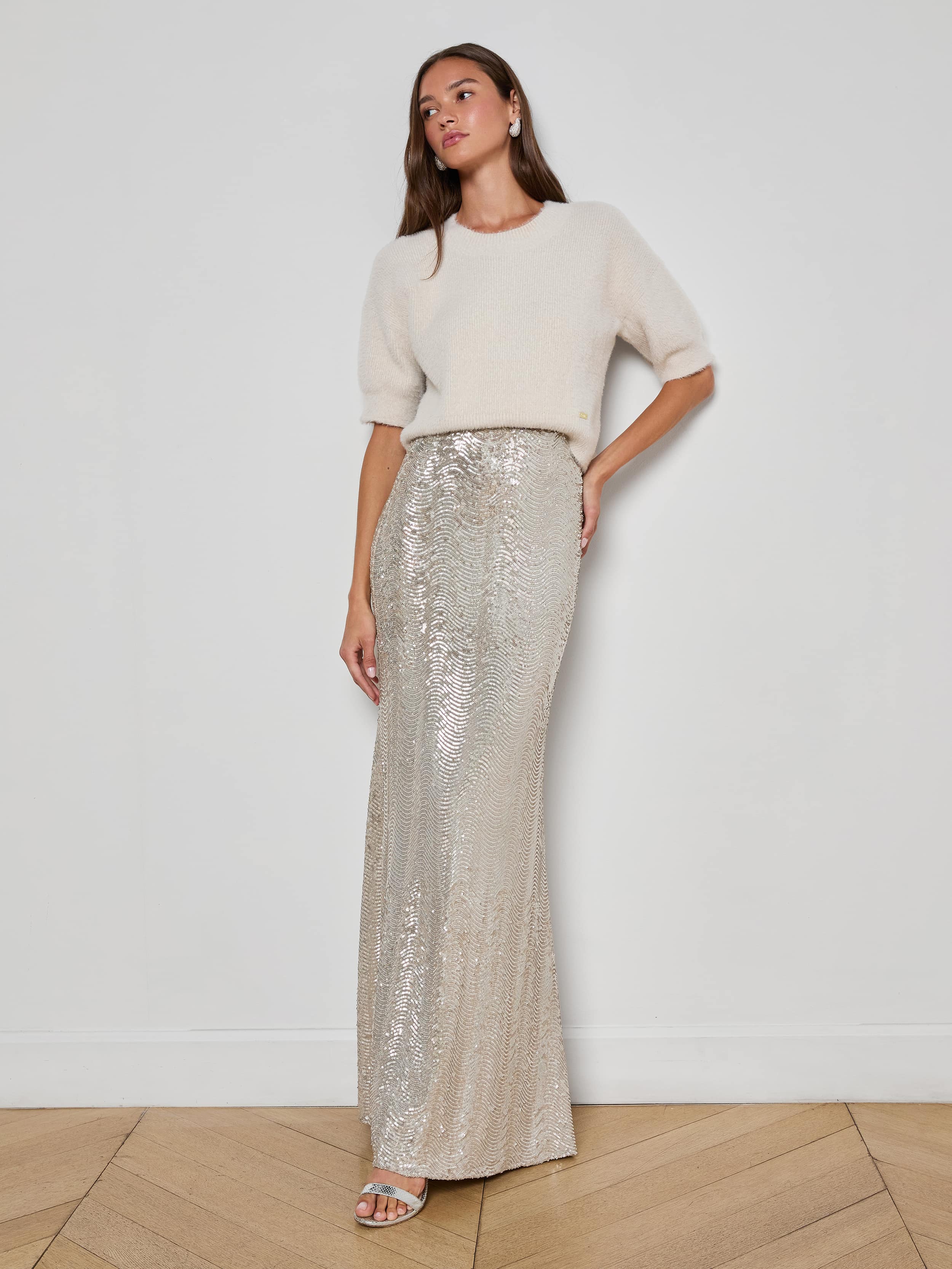 Zeta Sequin Maxi Skirt - Image 6