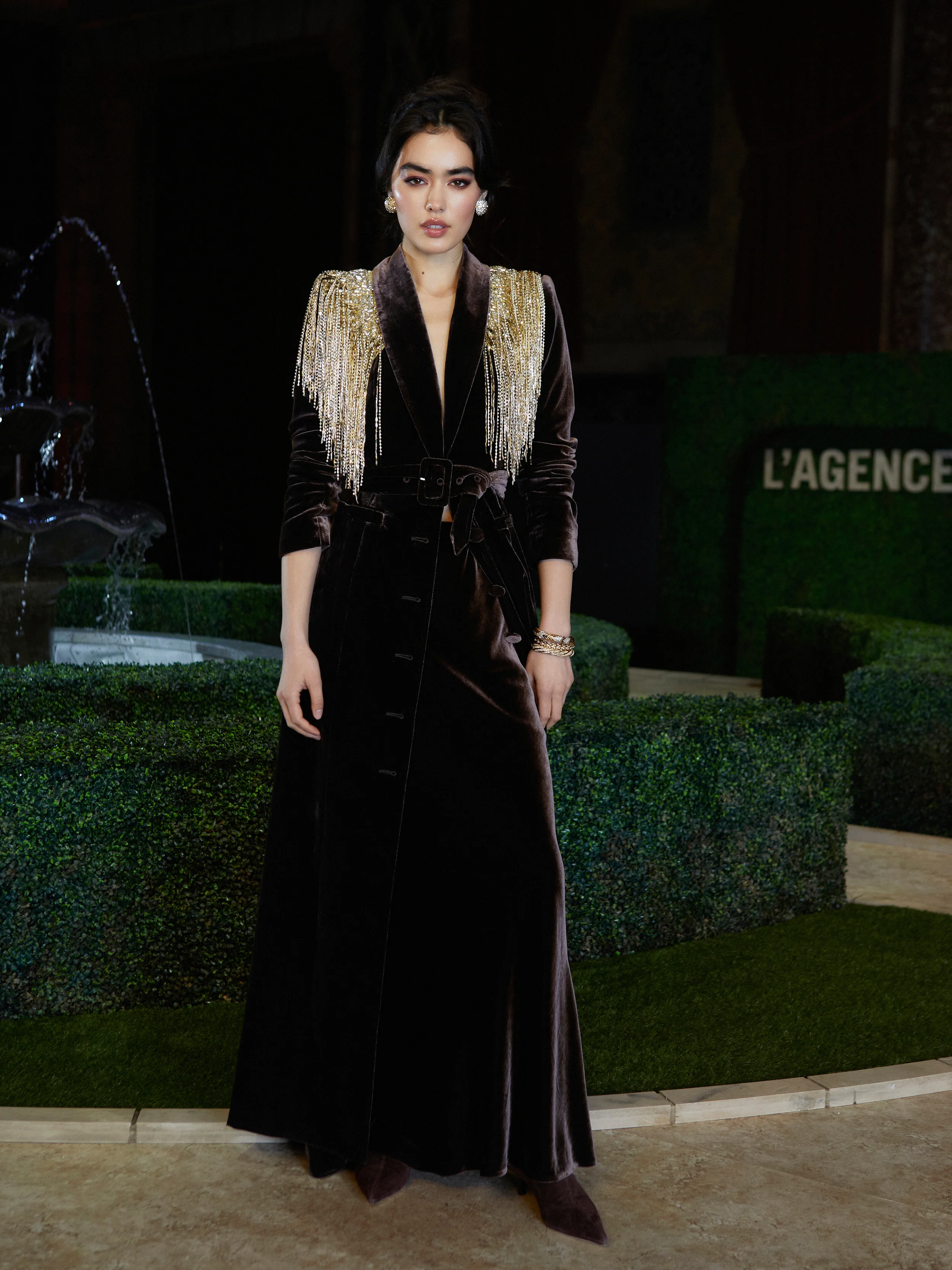 Zeta Velvet Maxi Skirt
